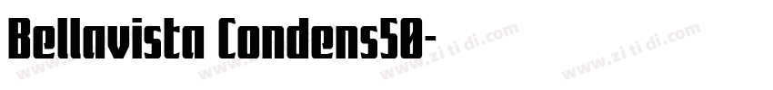 Bellavista Condens50字体转换